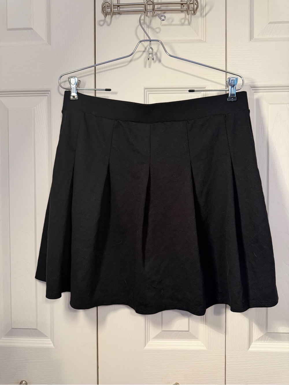 Wild Fable Black Pleated Mini Skirt Size L High Waist A-Line Tennis Skirt